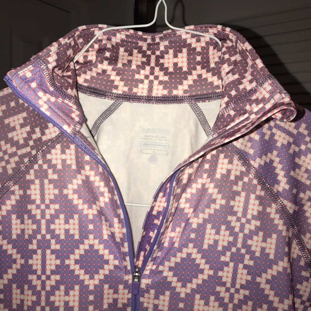 Nike Pro Dri-Fit Patterned Pullover - image 2